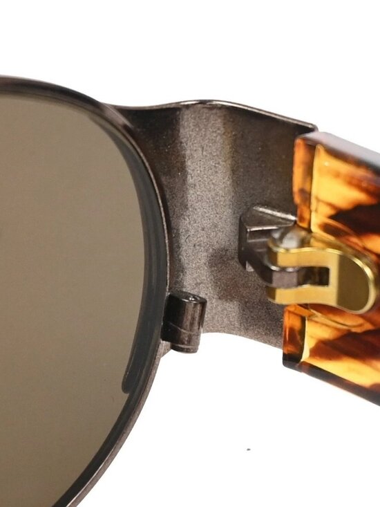 FENDI FF Logo Sunglasses Eye Wear Plastic Metal Brown Italy main image 8